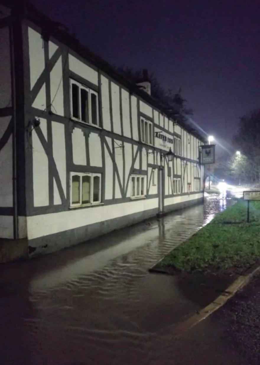 Flooding around the Raven during Storm Christoph